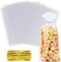 200pcs 5X11 inch Clear Cellophane Bags Gift Wrap Treat Party Favors Bags by MORIDA