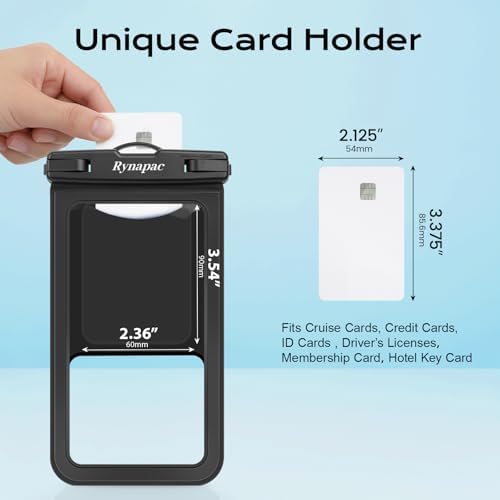 Rynapac Waterproof Phone Pouch 2 Pack, Waterproof Phone Case, [Up to 8.5''] - Image 5