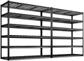 REIBII 60" W Garage Shelving, 3000LBS Storage Shelves, 6 Tier Heavy Duty Shelving, Adjustable Metal Shelving Units and Storage Rack for Warehouse, Pantry, Basement, 60" W x 84" Hx 24" D, 2 Pack by REIBII