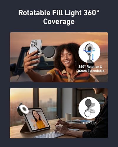 TELESIN C03 Strong Magnetic Phone Selfie Light for iPhone Magsafe - Image 3