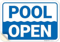 Pool Open Sign, by SigoSigns