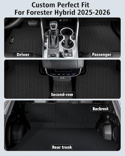 Floor Mats & Cargo Mat & Backrest Mat Custom for Forester Hybrid 2025 2026 - Image 2
