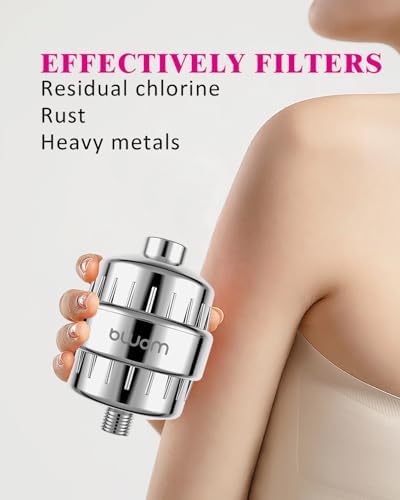 Enhanced Formula Multi-Stage Shower Filter - Shower Head Filter - Hard Water Filter, Remove Chlorine Heavy Metals and Other Sediments, Reduces Dry Itchy Skin, Dandruff (Upgrade Formula) - Image 5