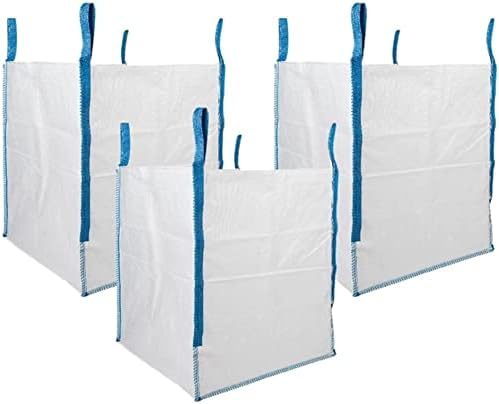 DURASACK Heavy Duty Builder's Bulk Bags 200 Gallon, Open Top, Pack of 3 by DURASACK