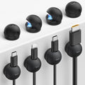 Lamicall 8 Pack Magnetic Cord Organizer, Mini-Soft Silicone Clips by Lamicall