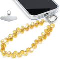 TENOC Beaded Phone Wrist Strap, Marigold by TENOC