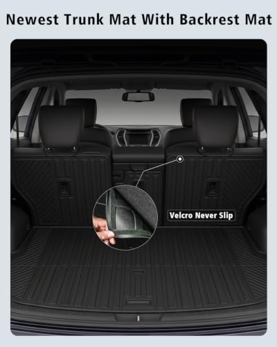 Floor Mats & Cargo Mat & Backrest Mat for Hyundai Santa Fe Sport 2013-2018 - Image 5