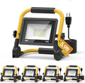 AIKVSXER Portable LED Work Light, 30W 3600LM Job Site Lights, 4 Pack by AIKVSXER