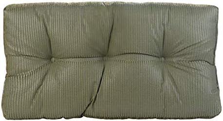 Klear Vu The Gripper Non-Slip Tufted Bench Cushion for Indoor Furniture, Assembled in USA, Entryway Storage, Bay Window, Corner Nook or Piano Seat, 27 Inches, Chenille Green - Image 3