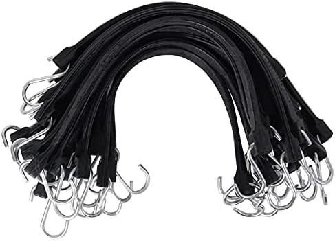 XSTRAP STANDARD 20PK 100% EPDM Bungee Cords 15" Natural Rubber Tarp Straps by XSTRAPSTANDARD