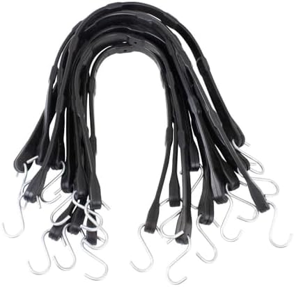 Mytee Products 30" EPDM Adjustable Tarp Bungee Straps - 50 Pack, Made in USA by MyteeProducts