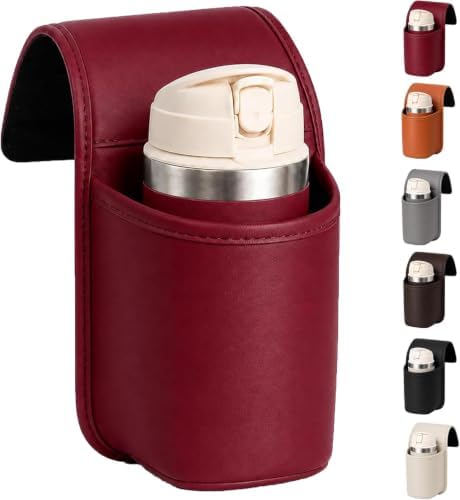 Leather Car Door Cup Holder,Clip on Extra Large Drink Organizer by Unknown