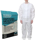 Microporous Disposable Coveralls, Protective Suit with Elastic Wrists & Ankles, Optional Hood & Boots by SAFEKO