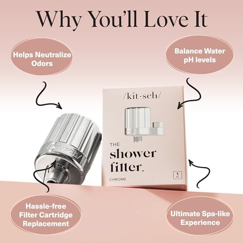 Kitsch Shower Filter Head for Hard Water | Filtered Shower Head – Chrome - Image 4