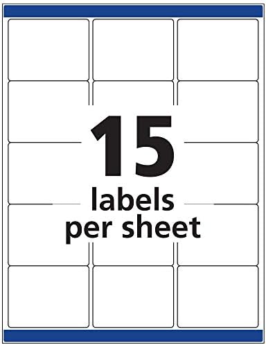 Avery ID Labels, Sure Feed Technology, Permanent Adhesive, 2" x 2-5/8", 225 Labels (6572) - Image 5