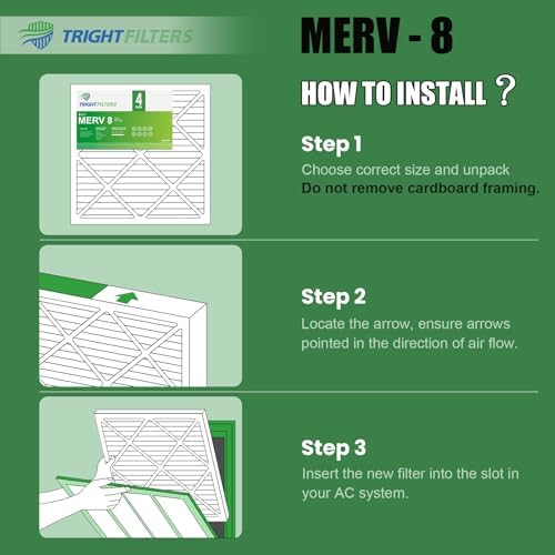 TRIGHTFILTERS 16x20x1 Air Filter 4 Pack, MERV 8 Filter Replacement - Image 6