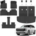 AUXKO Floor Mats Cargo+Backrest Mat for Hyundai Palisade Hybrid Only 2026 by AUXKO