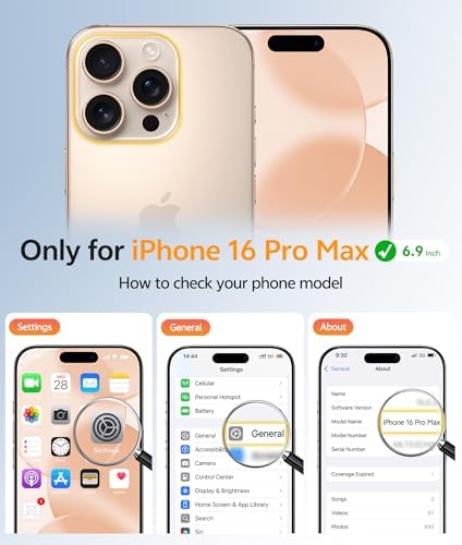FNTCASE for iPhone 16 Pro Max Case, Fit for Magsafe, Glass Screen Protector - Image 2