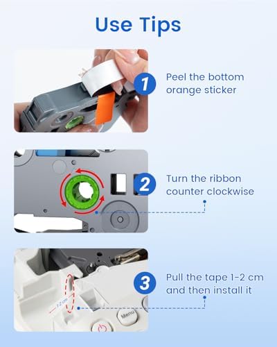 TZe-131 TZe131 Tz Tape 12mm 0.47 Laminated Clear Label Maker Refill - Image 6