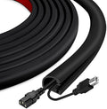Silicone Cord Covers for Wires on Wall Cord Hider Self-Adhesive by EYAYEN