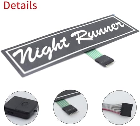 Light Up Decal Nightrunner Led Stickers 4 Light Mode Glow Panels for Car Auto Window EL Panel Light Decoration - Image 4