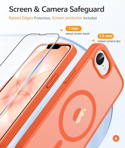 FNTCASE for iPhone 17e/ iPhone 16e Case, Fit for Magsafe, Screen Protector - Image 4