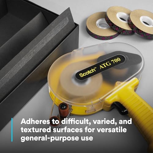 3M Scotch ATG Adhesive Transfer Tape 924, Clear Tape, 1/2 in x 36 yd, 2 mil - Image 5
