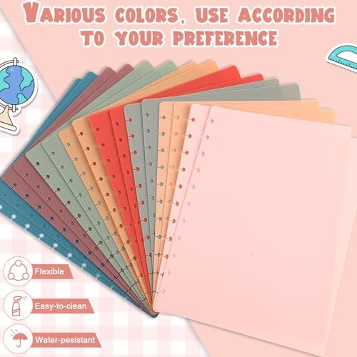 Fuutreo 8 Set Discbound Notebook Cover and Disc Set, Vintage Color - Image 4
