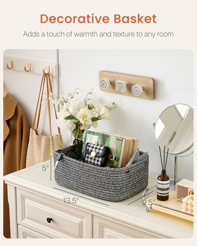 KALLAX Small Woven Storage Basket for Organizing, 13.5x9.5x5 inches, 3 Pack - Image 2