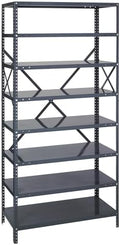 Quantum Storage Systems 75-1236-8 IRONMAN Solid Heavy Duty 8 Shelves 75" H x 36" W x 12" D by QuantumStorageSystems