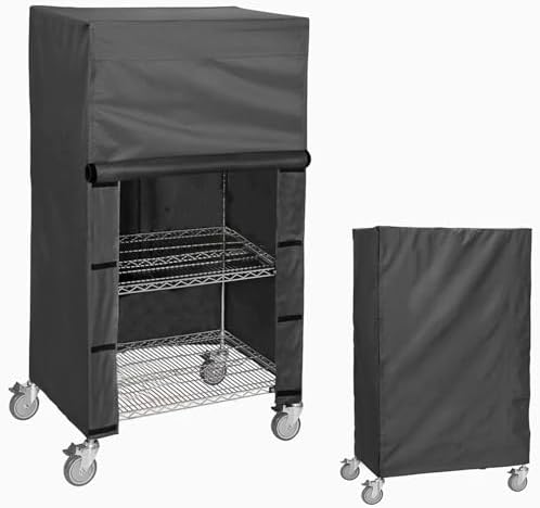 Storage Rack dust Cover, Fits 23.2"W x 13.4"D x 48"H Shelving Unit by ZYSUOR