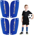 Kids Soccer Shin Guards 2 Pairs Slip-in Youth Shin Pads for Boys Girls, Lightweight PP+EVA Soccer Protective Gear Fits with Shin Guard Sleeves(not Included), Toddler to Teen Sizes Multiple Colors by Unknown