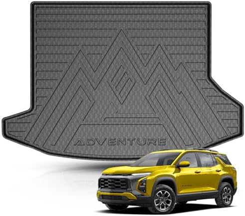 KUST Trunk Cargo Mat for Chevy Equinox/GMC Terrain 2025-2026 (Gasoline), Rear Cargo Liner for Equinox Accessories All Weather Protection TPE Rubber Raised Edge by KUST