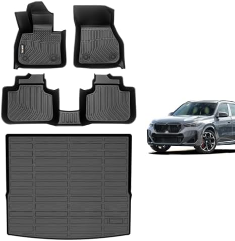 AIPOIL® Custom Fit TPE Floor Mats & Cargo Liners for 2016-2022 BMW X1, All-Weather Protection Waterproof Non-Slip Stain-Resistant Durable TPE Liners with High Edge & Easy Installation by AIPOIL