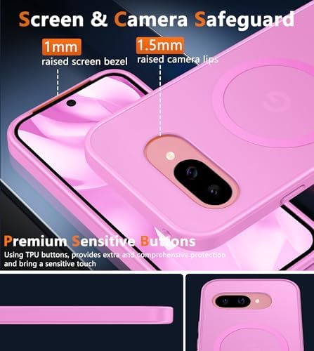 FNTCASE for Google Pixel 9a Case, Fit for Magsafe, Translucent Matte Back - Image 6