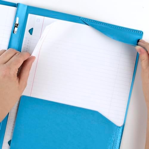 Five Star 2-Pocket Folder,Plastic Folder with Stay-Put Tabs and Prong Fasteners,Holds 8-1/2" x 11" Paper,Tidewater Blue,White,Amethyst Purple,Harvest Yellow (38064),(Pack of 24) - Image 3
