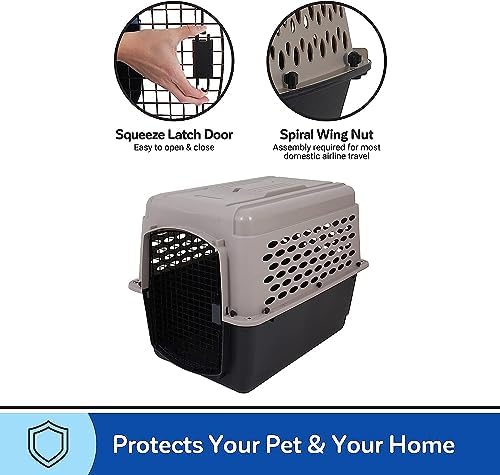 Petmate Vari Dog Kennel, 32in, Taupe and Black - Image 5