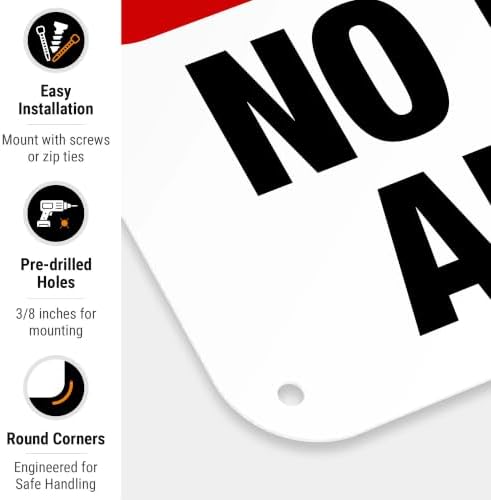 Restricted Access Area No Minors Allowed Sign, 12x18 Inches, 55 mil Thick HDPS, Made in USA by Sigo Signs - Image 2