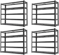 5-Tier Heavy Duty Garage Shelving, 5,000 lbs Capacity Adjustable Metal Storage Shelving Unit for Garage, Basement, Warehouse & Workshop, 62" W x 24" D x 72" H by LIJIUHOME