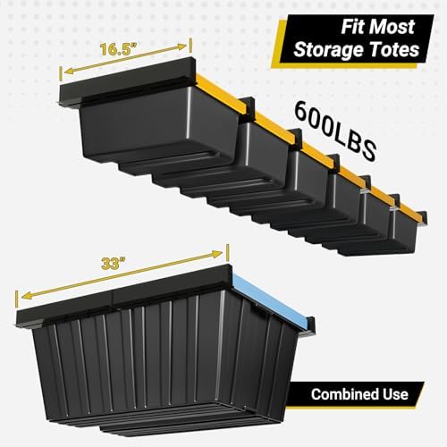 6-bin Overhead Garage Storage Rack, Ceiling Storage Racks - Image 4