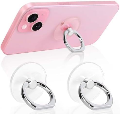 2 Pack Jsoerpay Cell Phone Ring Holder, Silver by Jsoerpay