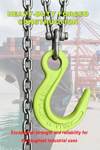 Heavy Duty Weight Large Opening Lifting Hooks 2 Pack 17636 lbs G80 Alloy Steel Crane Hook for Equipment Lifting, Harbor Transport, Construction Work【2 Pack *8.0t】 - Image 6
