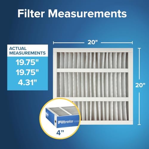 Filtrete 20x20x4 Air Filter, MERV 13, MPR 1900, 2 HVAC Filters - Image 2