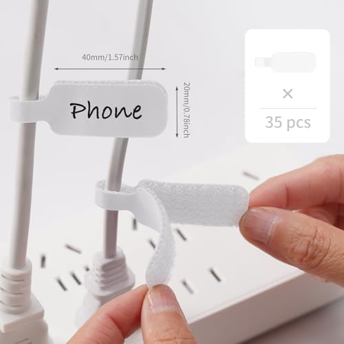 Trilancer Cable Cord Labels Large Size for Wire Organizing & Identification - Image 3