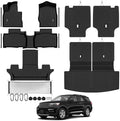 Floor Mat Set for 2020-2026 2027 Ford Explorer 6 Seats by TongamaAllWeatherFloorMats