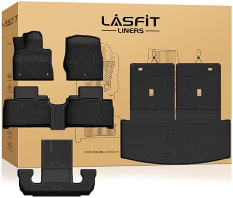 LASFIT Floor Mats for Ford Explorer 2022-2026 2027 6 Seats with Cargo Liner by LASFIT
