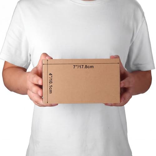Edenseelake 50 Pack 7x5x4 inches Shipping Boxes Corrugated Cardboard Boxes for Packing, Moving, Mailing, Brown - Image 6