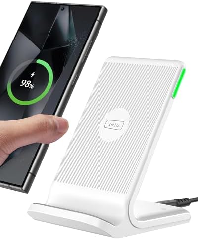 INIU Wireless Charger, 15W Fast Wireless Charging Phone Station with LED by INIU
