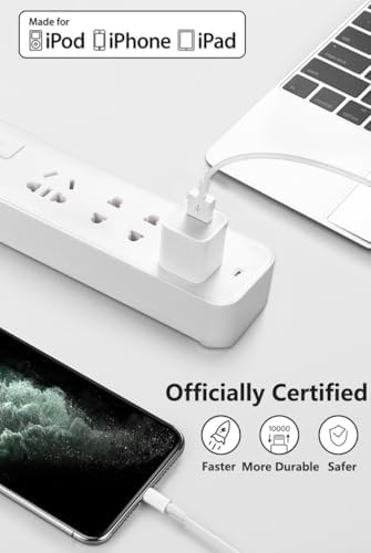 4Pack Original Apple MFi Certified Charger Lightning to USB Charging Cable Cord Compatible iPhone 14/13/12/11 Pro/11/XS MAX/XR/8/7/6s Plus,iPad Pro/Air/Mini,iPod Touch (3.3ft) - Image 2