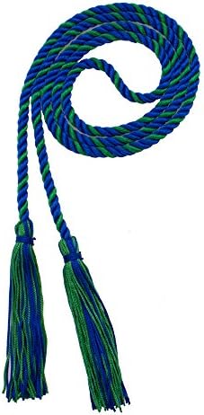 Tassel Depot Graduation Honor Cord - Royal/Kelly - Every School Color Available - Made In Usa by TasselDepot